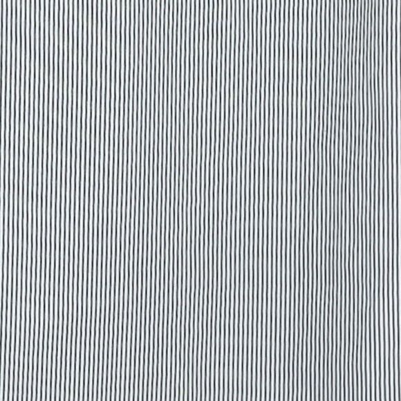 Linea Dome‎ Shirt Mens Medium Black White Striped Button Up Work Casual Career - Picture 4 of 8